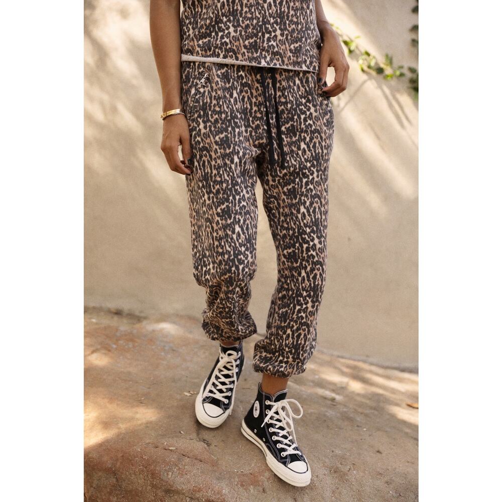 Sincerely Jules x Bandier Juniper Sweatpants in Leopard Print Size XS